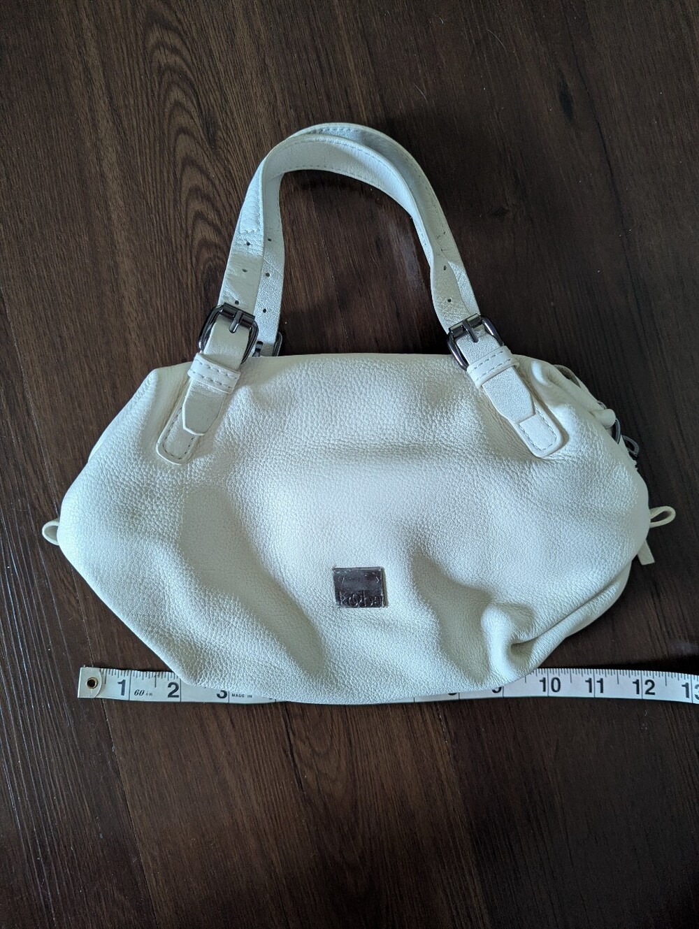 Kooba White Leather Zamira Crossbody Bag, Strap Included, NEW